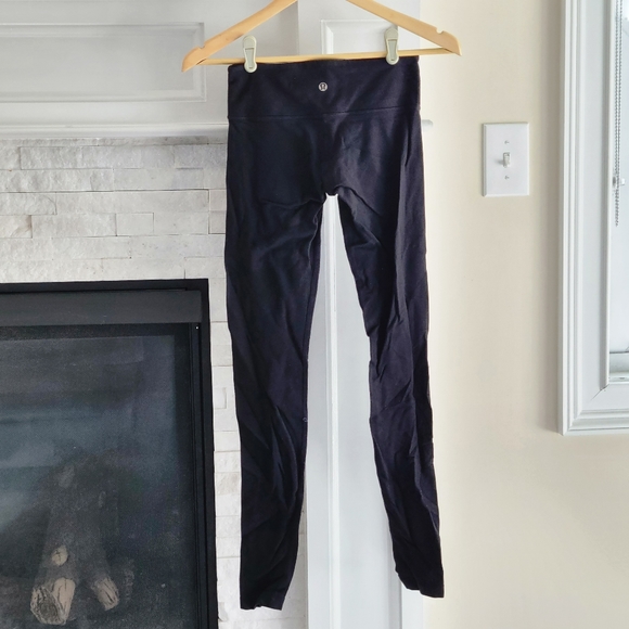Lululemon Athletica Wunder Under Leggings Yoga Pants Black 4 Small - Picture 3 of 7